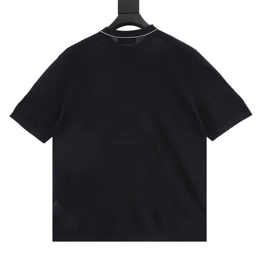Gucci Letter Intarsia-Knit Ice Silk Linen T-Shirt 2026