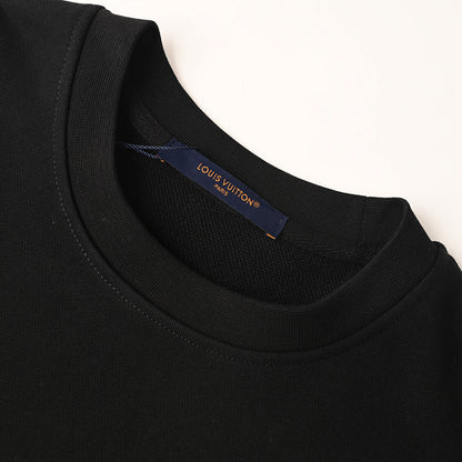 Louis Vuitton Oversized Gold LV Logo Crewneck Sweatshirt