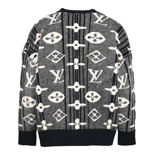 Louis Vuitton Monogram Jacquard Cotton Sweatshirt – Signature LV Heritage Piece