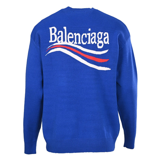 Balenciaga Political Campaign Logo Knit Sweatshirt 2026
