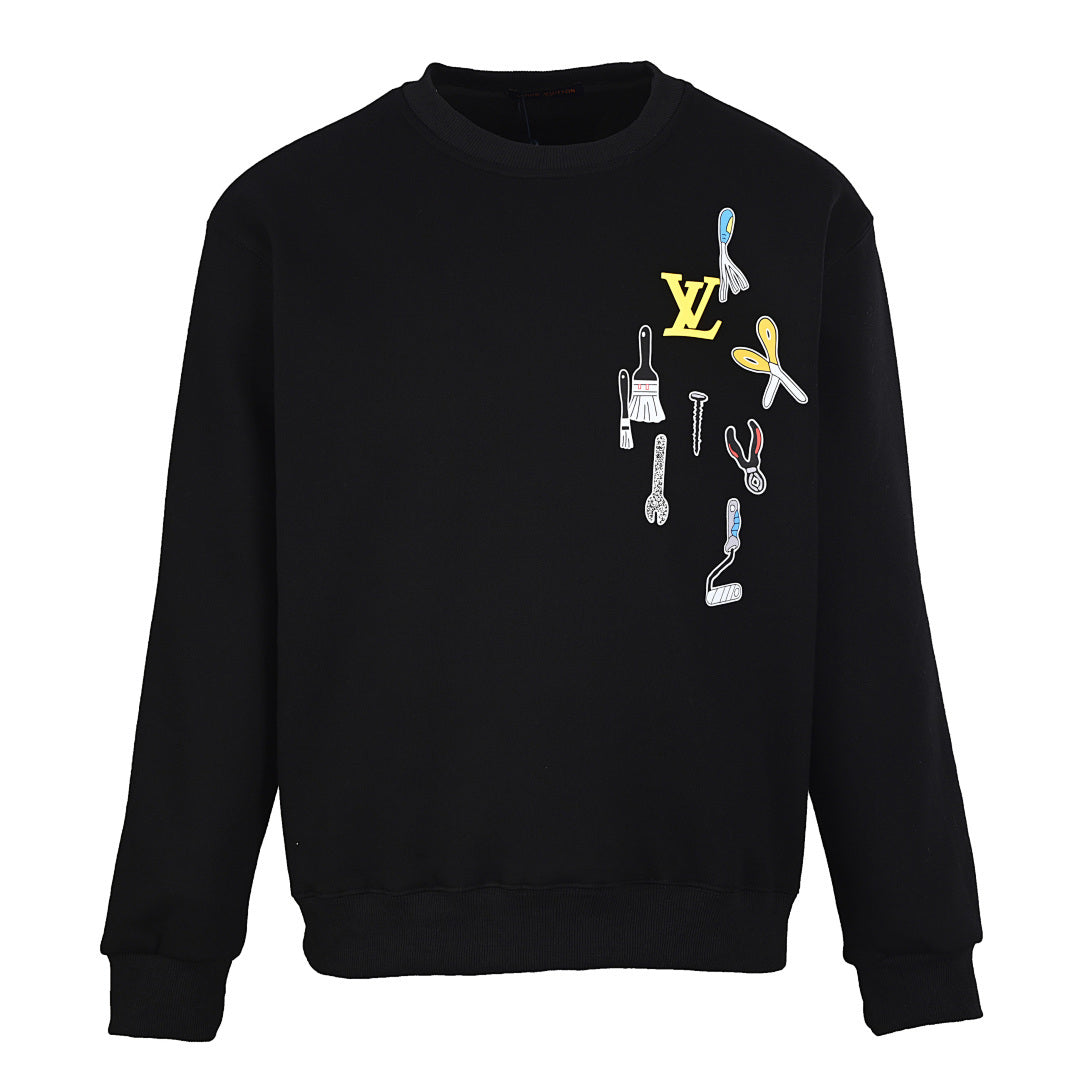 Louis Vuitton Luxury Monogram Jacquard Cotton Sweatshirt