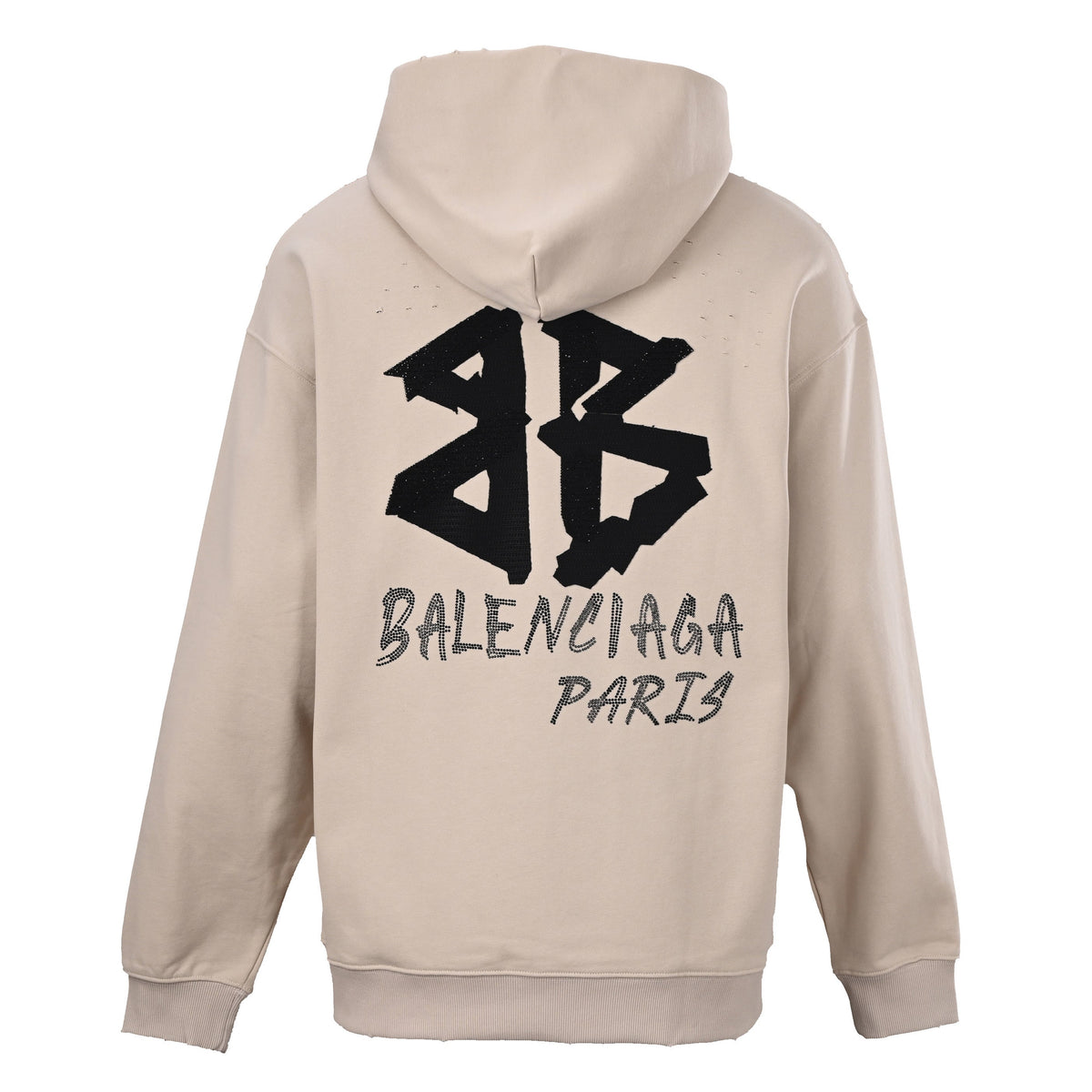 Balenciaga BB Graffiti Crystal Paris Oversized Hoodie 2026