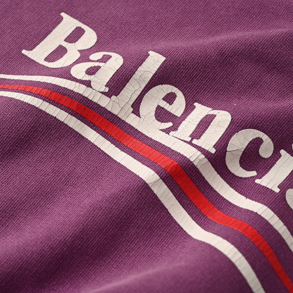 Balenciaga Political Campaign Logo Oversized Hoodie 2026