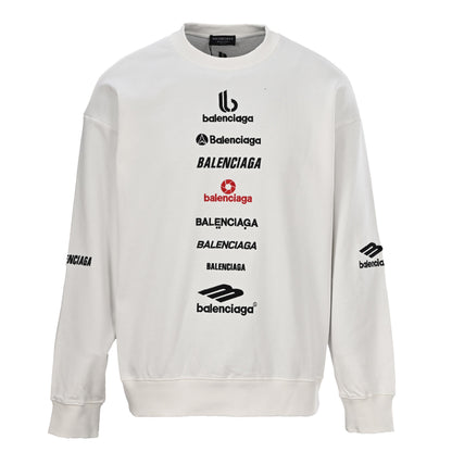 Balenciaga Multi Logo Collage Crewneck Sweatshirt 2026