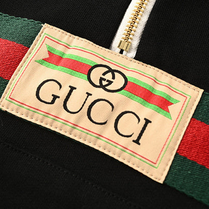 Gucci Web Stripe Half-Zip Hoodie 2026