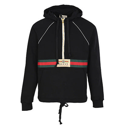 Gucci Web Stripe Half-Zip Hoodie 2026