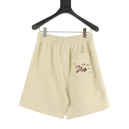 Burberry EKD Cross-Stitch Embroidered Shorts