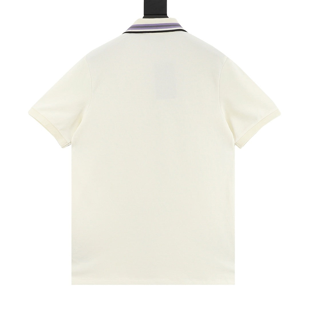 Gucci Minimalist Lettering Cotton Piqué Polo Shirt 2026