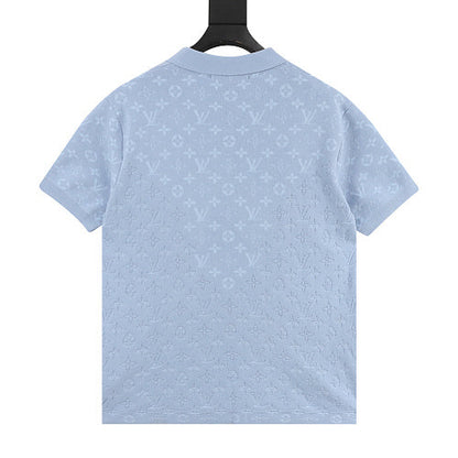 Louis Vuitton 26SS Monogram Jacquard Knit Polo Shirt