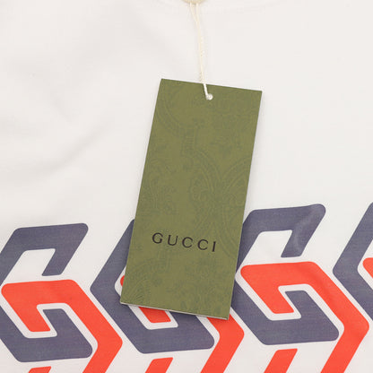 Gucci Interlocking Double G Print Cotton Short-Sleeve Top 2026