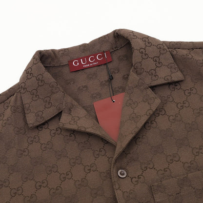 Gucci All-Over GG Jacquard Linen Shirt 2026 | Relaxed Fit