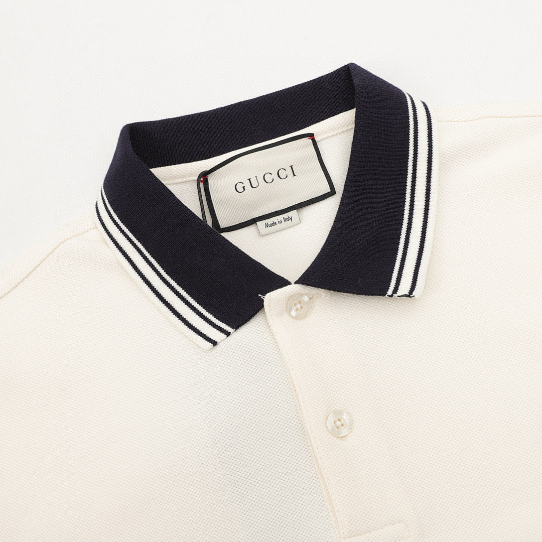 Gucci Double G Embroidered Cotton Piqué Polo Shirt 2026