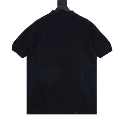 Gucci Double G GG Intarsia Cotton Knit Polo Sweater 2026