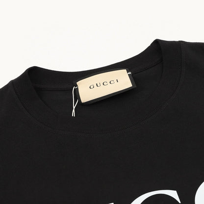 Gucci Classic Interlocking Double G Print Cotton T-Shirt 2026