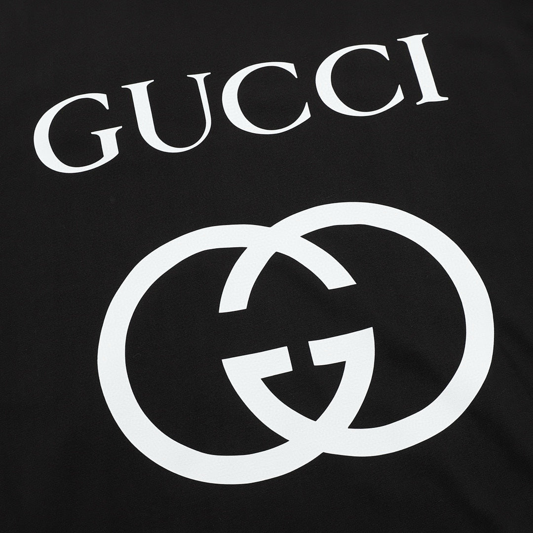 Gucci Classic Interlocking Double G Print Cotton T-Shirt 2026