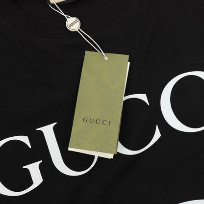 Gucci Classic Interlocking Double G Print Cotton T-Shirt 2026