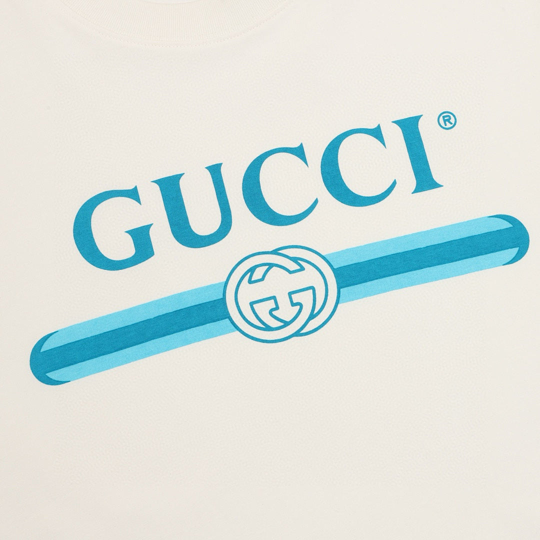 Gucci Belt-Print Short-Sleeve Top 2026