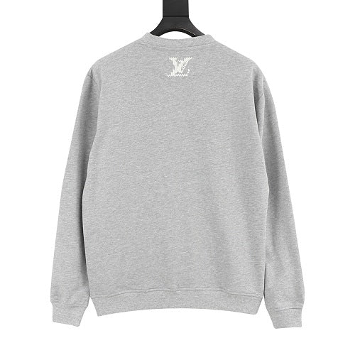 Louis Vuitton FW26 Marque Déposée Floral-Font Crewneck Sweatshirt