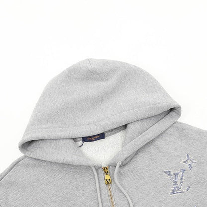Louis Vuitton LV Sketch-Embroidered Zip Hoodie