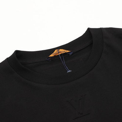 Louis Vuitton LV Two-Tone Embossed Logo Long-Sleeve T-Shirt