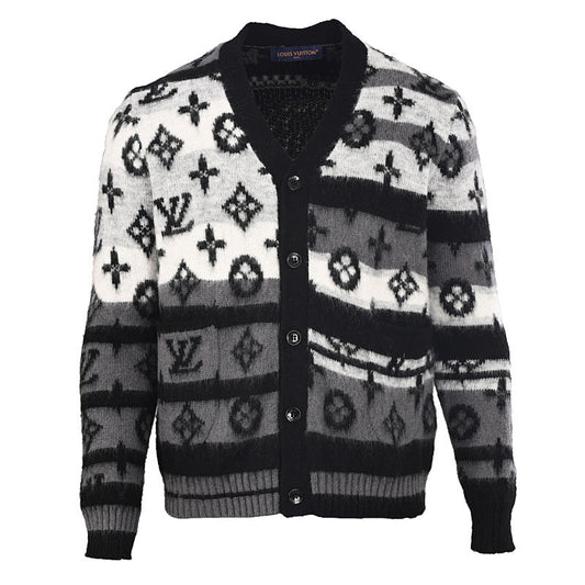 Louis Vuitton Monogram Jacquard Cotton Sweatshirt – Tonal Luxury Streetwear