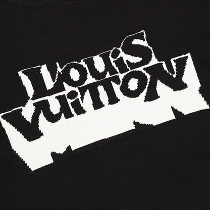 Louis Vuitton Letter Ghost Jacquard Knit T-Shirt