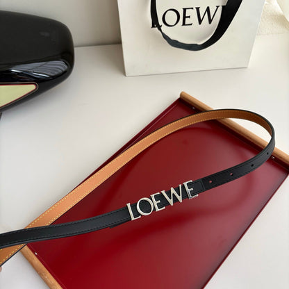 Loewe Women's Leather Belt – Iconic Anagram Buckle | Spanish Luxury